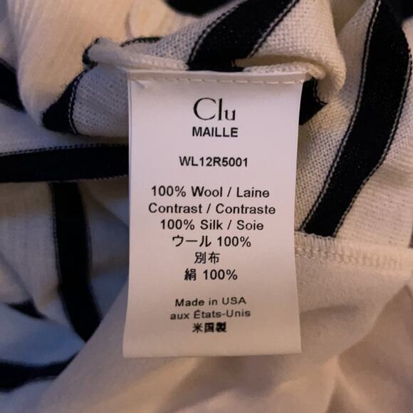 Maille sweater w ruffle back NWOT S - Picture 6 of 6